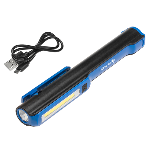 Фонарик контрольный с аккумулятором 1200mAh, LED 3W, 160lm