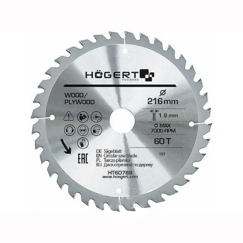 Диск пильный 216х60Тх30 (HT6D788)
