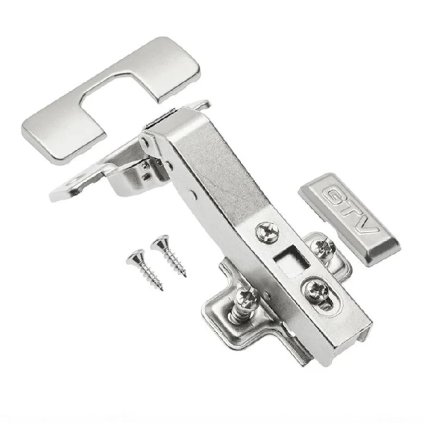 Петля угловая с доводчиком +45° clip-on, с еврошурупом GTV