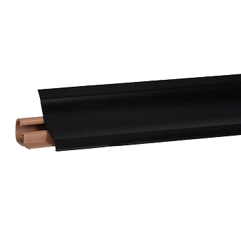 Плинтус LB23 чёрный мат 20-23-0-6051 Korner 3м