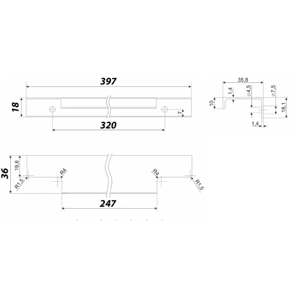 Ручка RT109SST.1/000/400