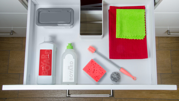 Держатель дна и задней стенки стандартного ящика СТАРТ, белый BOYARD 