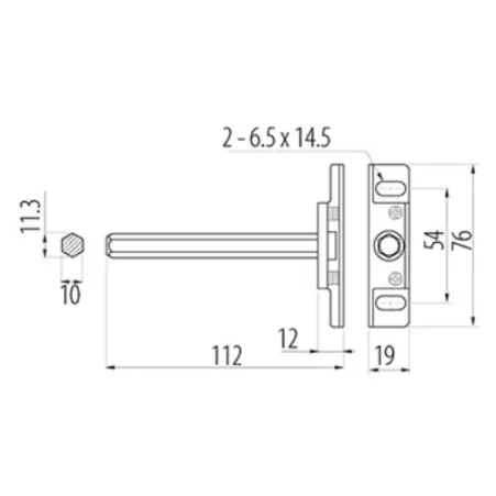 Полкодержатель SMART 76x19x11 GTV 