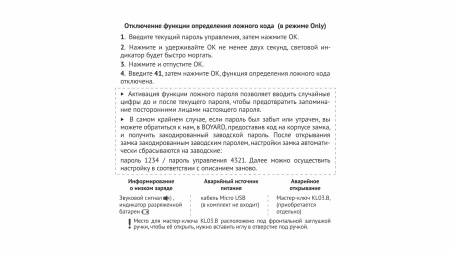 Замок электронный CODEX кодовый