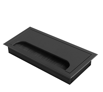 Пропуск для кабеля merida 80x160 черный GTV