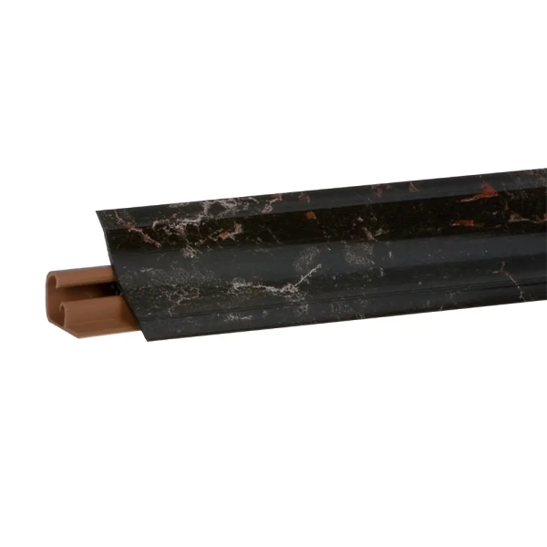 Плинтус LB23 мрамор марквина чёрный глянец 20-231-0-6094  3м