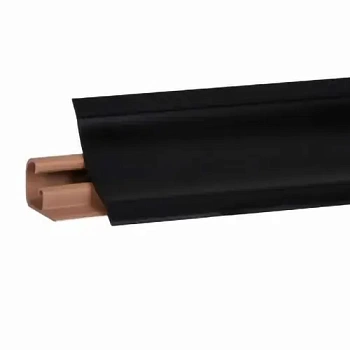 Плинтус LB23 чёрный глянец 20-23-0-619  3м