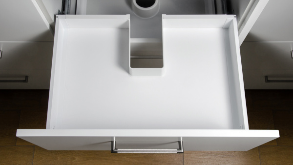 Держатель дна и задней стенки среднего и высокого ящика СТАРТ, белый BOYARD 