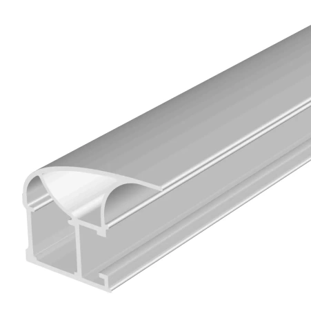 MODUS S130 Профиль вертикальный открытый широкий 5,4м белый глянец