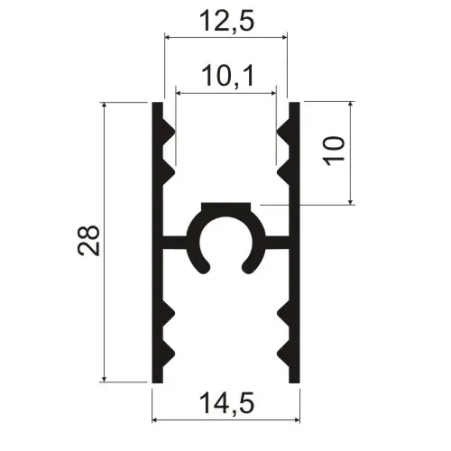 MODUS S451 Проф стык с крепежом 5,8м коньяк A07