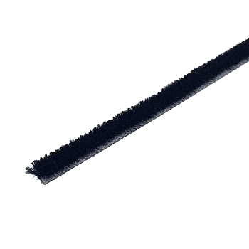 Ворс (уплотнитель щеточный) черный 7*6  (375м) 