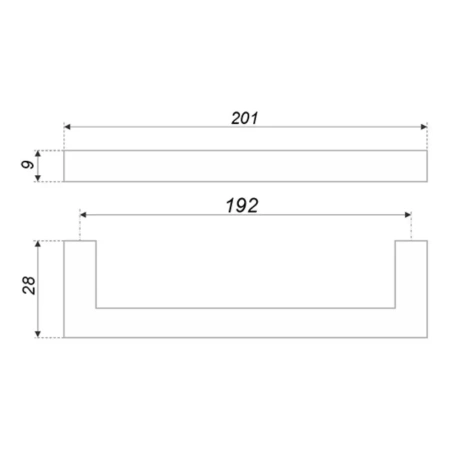 Ручка RS043SC.4/192мм