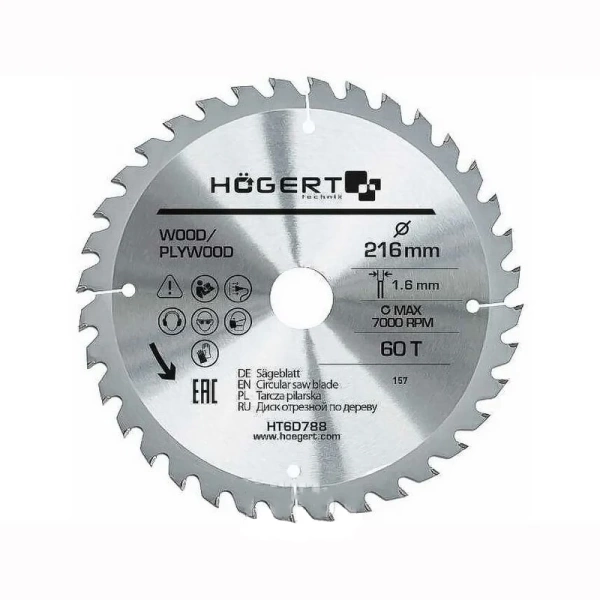 Диск пильный 216х60Тх30 (HT6D788)