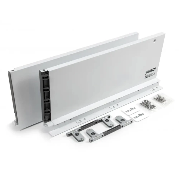 СТАРТ Комплект тонких боковых стенок L-450 высокого прямого ящика,  белый 