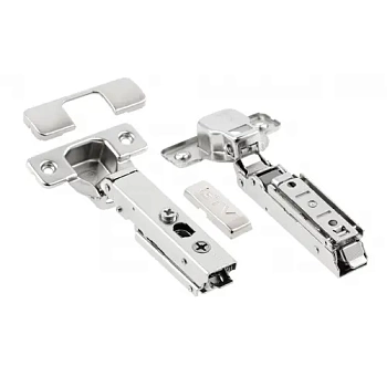 Петля SOLID PRO накладная c клипом с доводчиком, 3D регулировка, прямая планка GTV