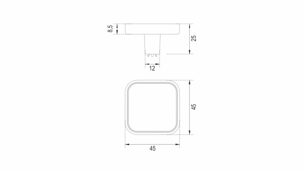 Ручка CUBO BASICO RC524GR.1/W
