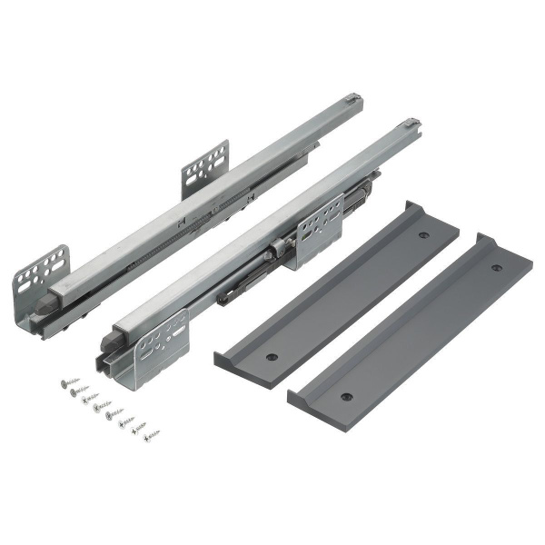 Вешалка для брюк ELITE 700мм с доводчиком, антрацит 