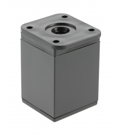 Ножка DAK26 H-60мм квадратная регулируемая, черная