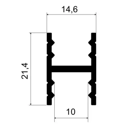 MODUS S410 Проф стык 5,8 м коньяк А07
