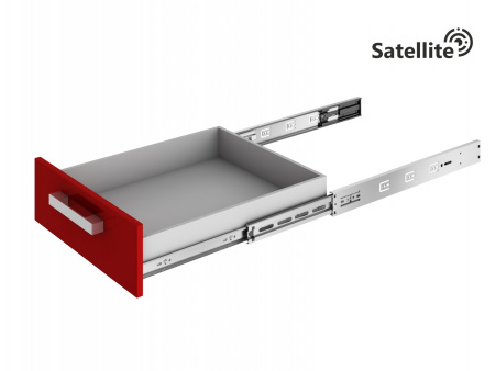Направляющие шариковые Satellite NEW 400 мм H-45 с доводчиком