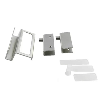 Комплект петель для стекла+ ручка хром FGV