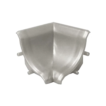 Уголок к плинтусу LB23 внутренний алюминий-сатин