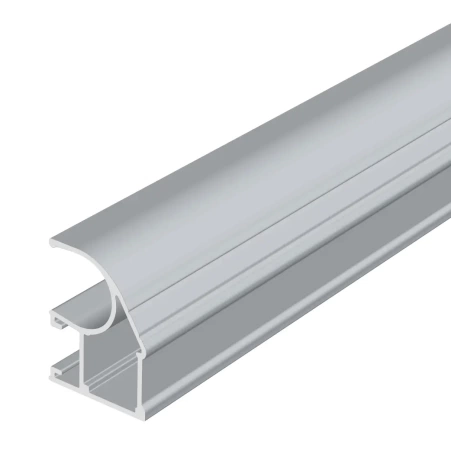 MODUS S120 Профиль вертикальный открытый 5,4м серебро БРАШ