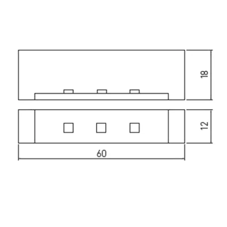 Клипса с подвеской к стекл. полке хол. белый LD-KL2DZВ-40 0,25W 