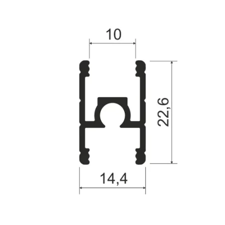 MODUS S411 Проф стык с крепежом 5,8 м белый глянец А16