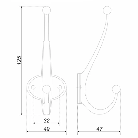 Крючок K204.07MAB.6