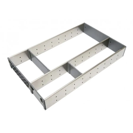 Вкладыш ПОДДОН-делитель для столовых приборов 290х472 серый 