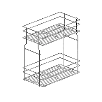 Корзина для карго c нижн.крепл., 300мм, L-450 хром (без напр.) Variant Multi