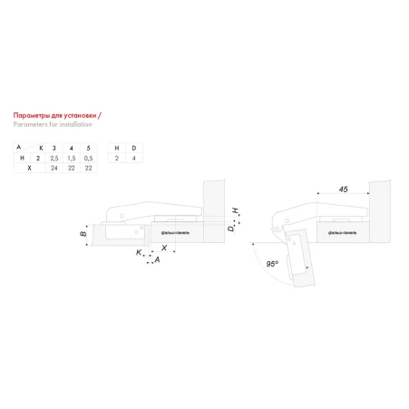 Петля +90 BOYARD