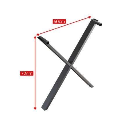 Опора X-образная 60x30x715 черная