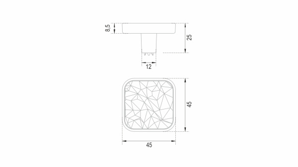 Ручка CUBO FACTURA RC526GR.1/W