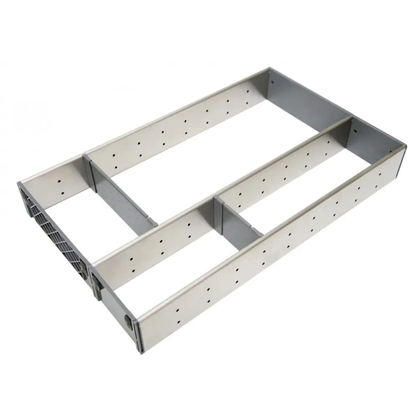 Вкладыш ПОДДОН-делитель для столовых приборов 290х422 серый 