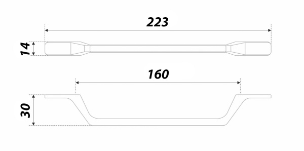 Ручка NUUK RS297MBSN.4/160
