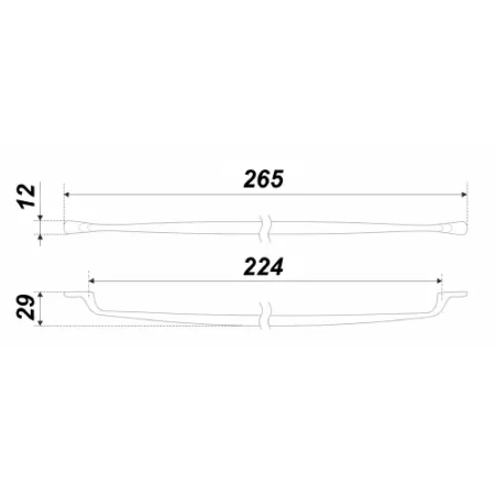 Ручка RS220BSN.4/224мм