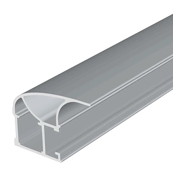 MODUS S130 Профиль вертикальный открытый широкий 5,4м серебро