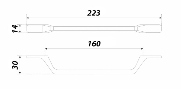 Ручка NUUK RS297CP.4/160 