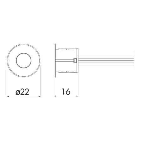 Датчик контактный двухфункциональный с регулятором яркости